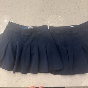 Lot of 2 Girls Old navy skort uniform navy blue stretch Medium 8